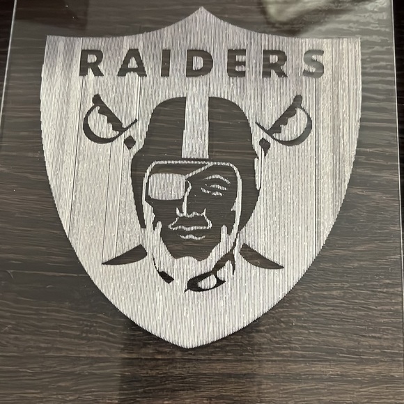 Sports Oakland Raiders Engraved LED Lamp with Remote - Picture 7 of 7